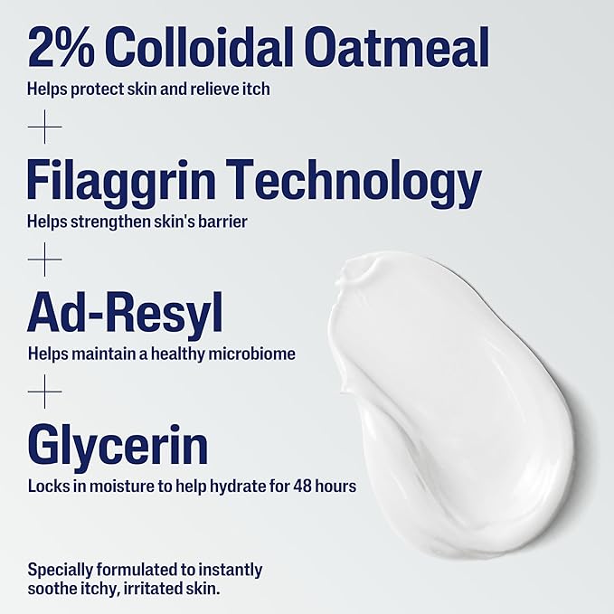 CETAPHIL ECZEMA RESTORADERM FLARE-UP RELIEF CREAM, For Eczema Prone Skin, 8 oz, Barrier Repair, 48 Hour Hydration, 2% Skin Protectant Colloidal Oatmeal, Steroid Free-BrightBean Baby