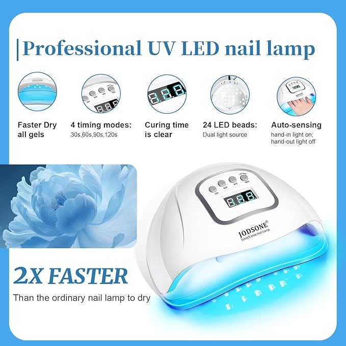 JODSONE Same Color Same Bottle 32 Colors Gel Nail Polish with U V Light Soak Off Glitter Base Top Matte Coat Manicure Salon Home DIY-BrightBean Baby