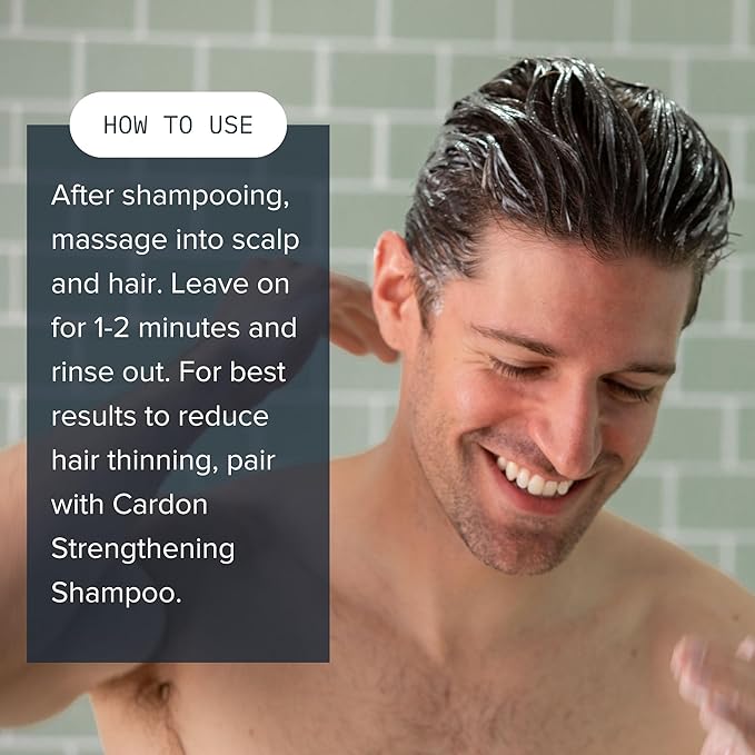 Hair Growth Conditioner for Men by CARDON, Prevent Thinning Hair and Hair Loss with Niacinamide & Vitamin B5 for healthy scalp, Korean Skin care, Deep Conditioner for dry damaged hair, (1 Bottle)-BrightBean Baby