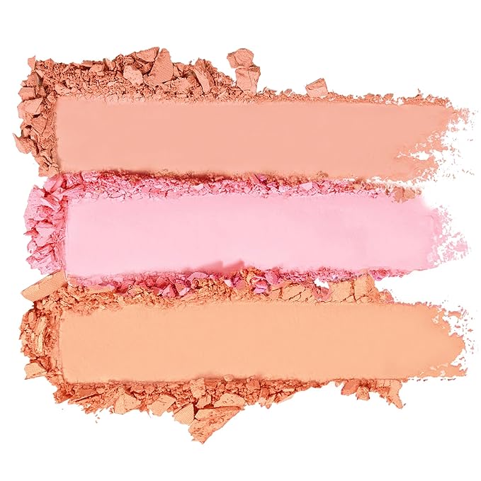 KimChi Chic Beauty Cheeky 3Some Blush Trio, Blush Makeup Palette with 3 Colors, Use Individually or Blend All Shades for Custom Look, 01 Just A Pinch, 0.47 oz-BrightBean Baby