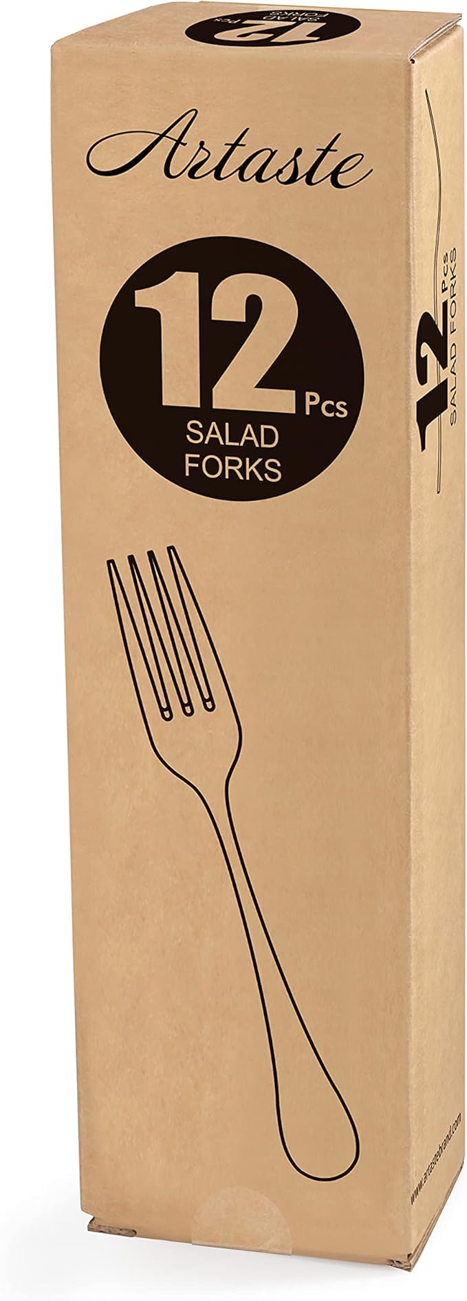 Artaste Rain 18/10 Stainless Steel (Silver (Set of 12), Salad Fork (7-Inch))