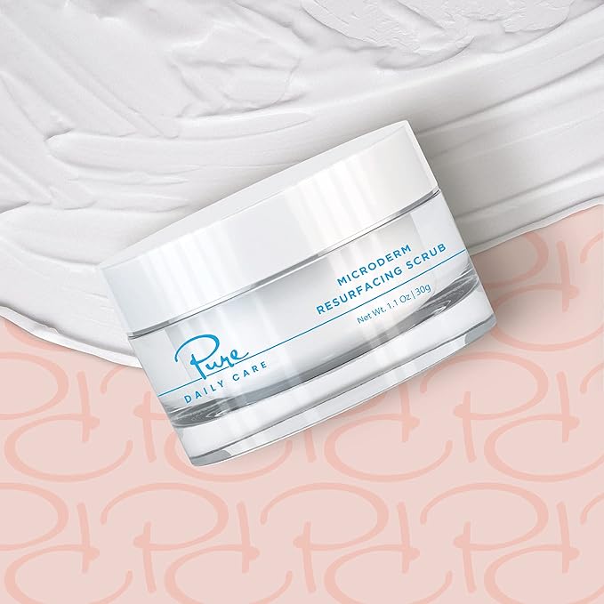 MicroDerm Resurfacing Scrub - Exfoliating Polish Crystals At-Home MicroDermabrasion Vitamin A & E Squalane-BrightBean Baby