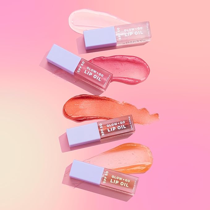 SPF50 Glow & Go Lip Oil: Lip Oil with SPF, Moisturizes and Protects Lips, 4.5ml in Coconut-BrightBean Baby