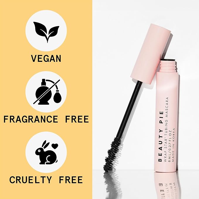 Wrap Star Tubing Mascara For Lenghtening & Curling & A Smudge-Proof & Flake-Proof Finish (Classic Black)-BrightBean Baby