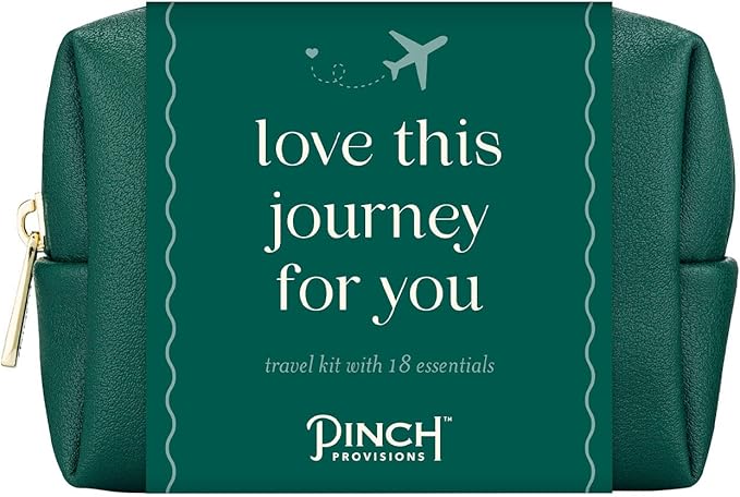 Pinch Provisions Travel Kit, includes 18 Must-Have Emergency Essential Items for Travelling, Ideal Road Trip or Airport Gift for Friends, Family & Peers, Portable Pouch-BrightBean Baby
