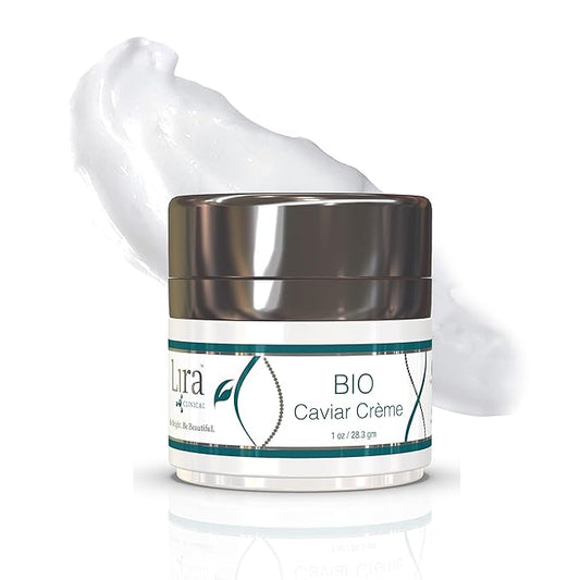 Lira Clinical BIO Caviar Crème - Daily Hydrating Facial Moisturizer with Advanced Peptide Complex and Vitamin C - Night Cream for Dry Skin - Travel Size Nourishing Cream for Skincare Routine - 1 oz-BrightBean Baby