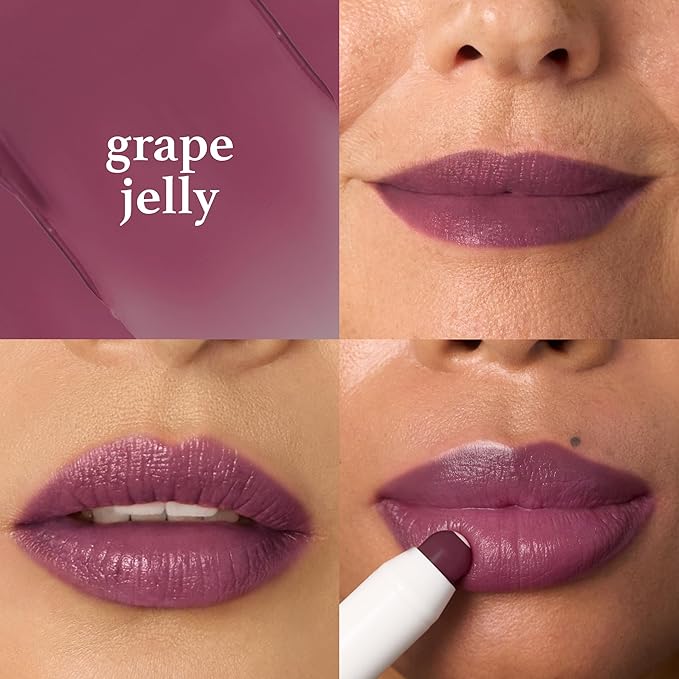 Julep It's Balm: Tinted Lip Balm + Buildable Lip Color - Grape Jelly- Natural Gloss Finish - Hydrating Vitamin E Core - Vegan-BrightBean Baby