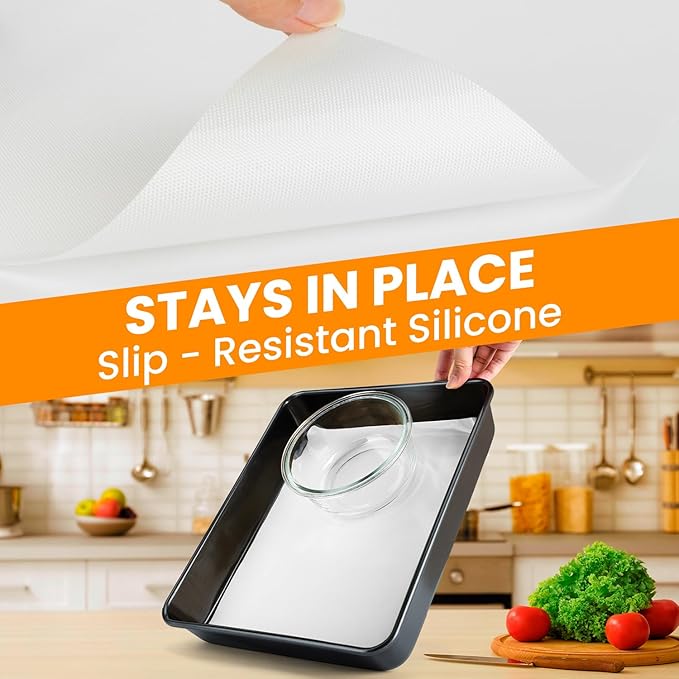 Silicone Baking Mat Roll - Best German Silicone -Heat Resistant Pie Cookie Bread Pizza Macaron Baking Mat, Silicone Pastry Mat, Non-Stick Dough Mat Non-slip Silicone Mat Roll for Countertop Protector