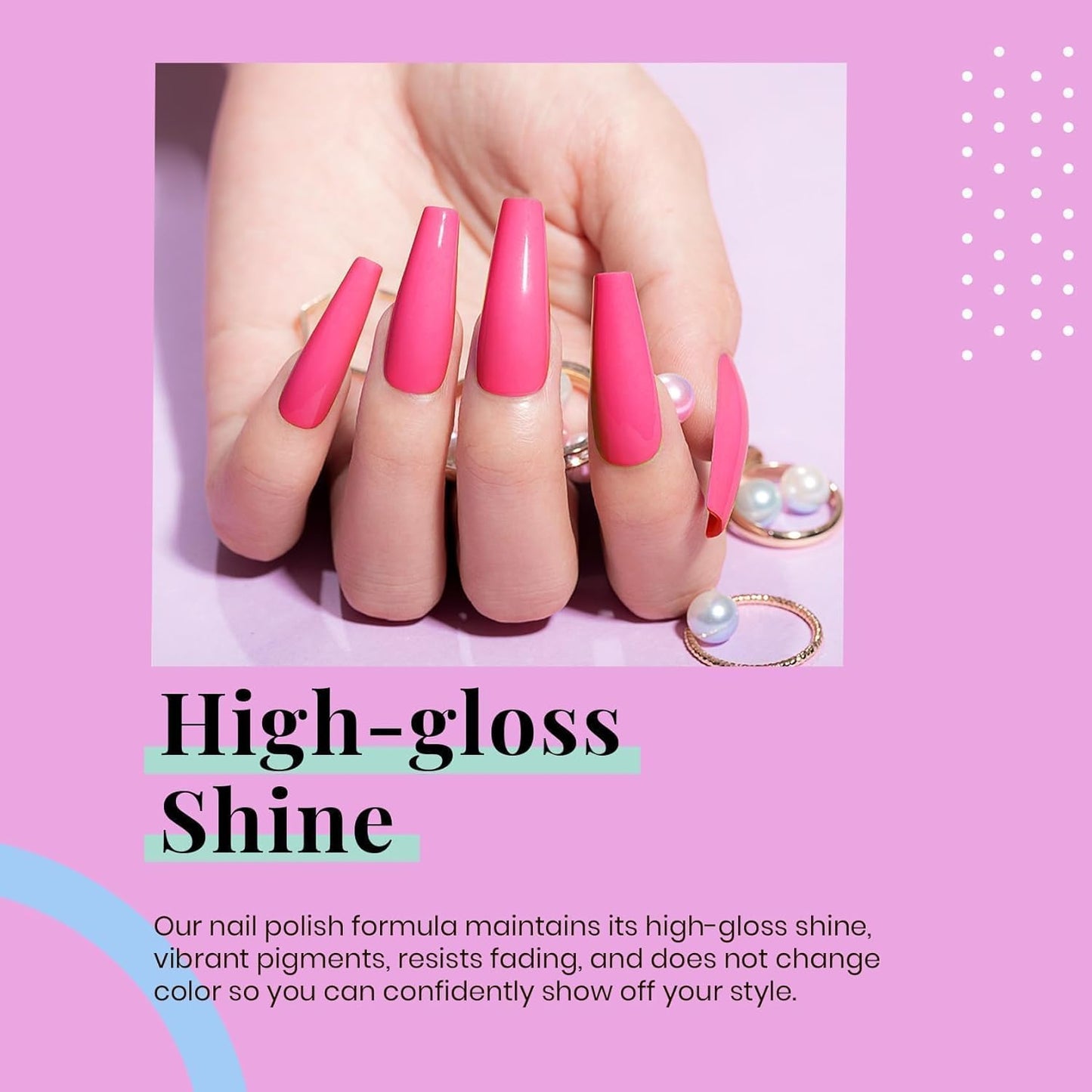 Beetles Hot Pink Gel Nail Polish 1Pcs 15ml Neon Pink Gel Nail Polish Bright Color Soak Off Uv LED Nail Lamp for Women DIY Manicure Gifts for Mom-BrightBean Baby