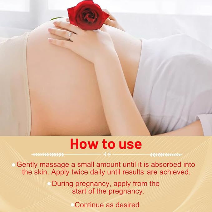 Stretch Mark Oil for Pregnancy, Skincare Body Oil for Scars and Stretchmarks, Pregnancy Oils for Stretch Marks Pre and Postpartum Natural Skincare Massage Oil, Skin Regenerate Oil, 4.2 fl.oz-BrightBean Baby