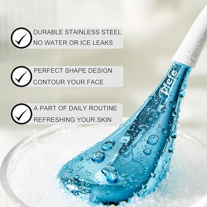 Cryo Sticks for Face, Ice Globes Cryo Globes for Facials, Esthetician Supplies Gifts, Unbreakable Stainless Steel Ice Roller Cooling Spa Balls with Storage Case-BrightBean Baby