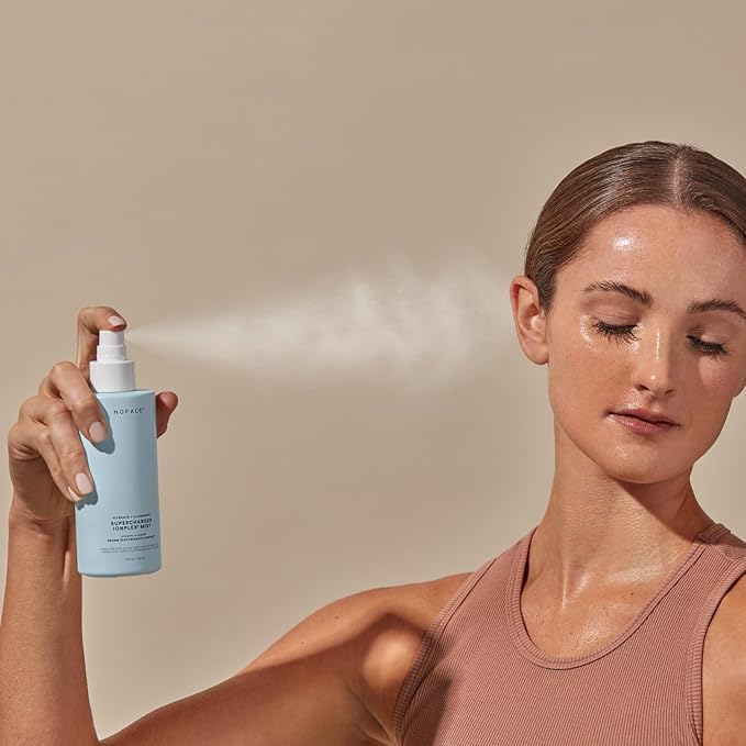 NuFACE Supercharged IonPlex Facial Mist - 3-in-1 Ultra-Fine Hydrating Face Mist & Pore Minimizer with Hyaluronic Acid + IonPlex Technology to Lock in Moisture and Enhance Microcurrent Treatment (5 oz)-BrightBean Baby