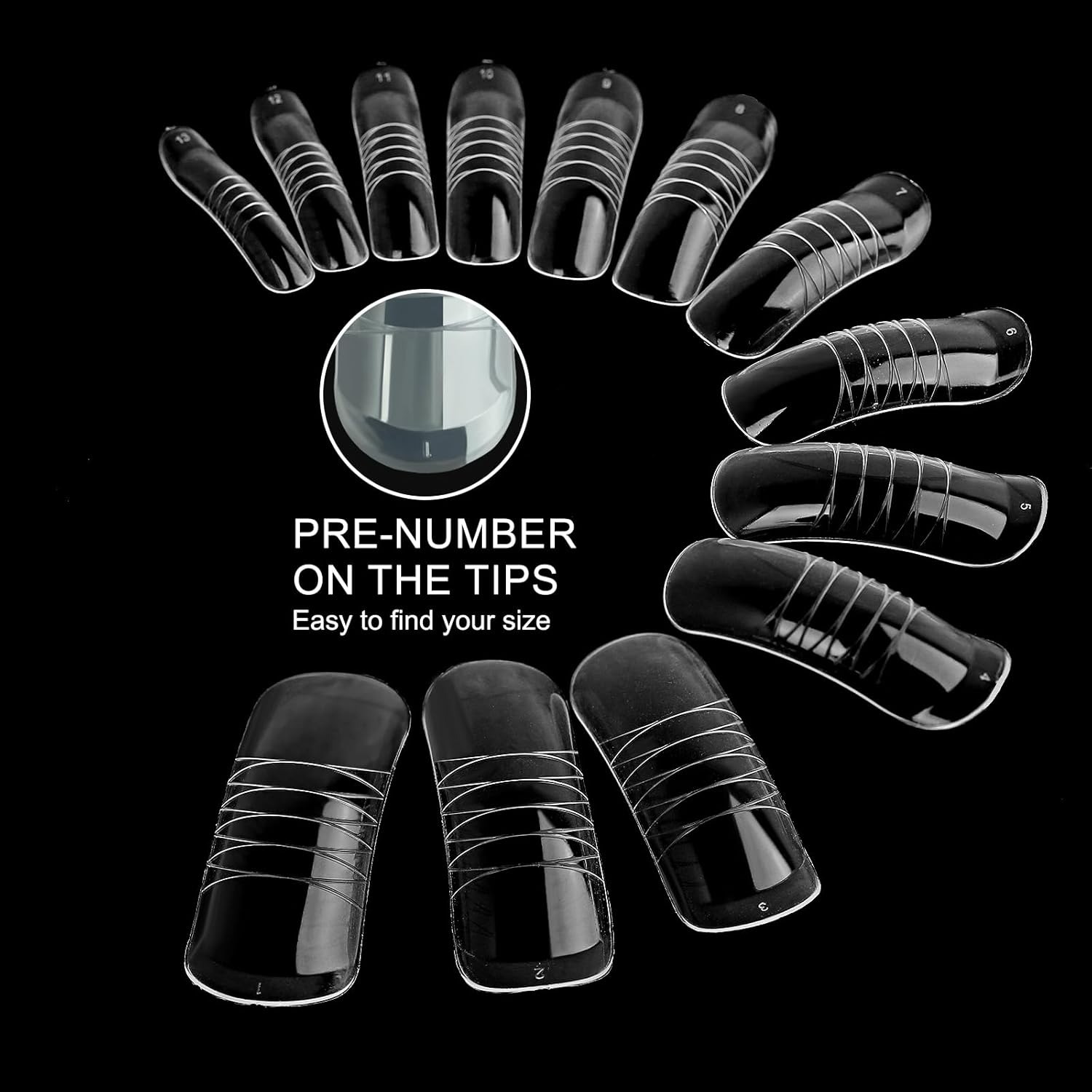 140Pcs Dual Nail Forms,Upturned Extension Poly nail gel Nail Forms Full Cover Reusable Nail Molds 14 Sizes for Nail Art Design Salon&DIY-BrightBean Baby