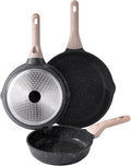 Kordisen Nonstick Frying Pan Set 3 Piece - Healthy Induction Skillet Set 8, 9.5, 11 Inch
