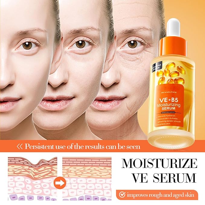 Vitamin B5 face routine set for women - women's skin care set - facial care set - Promote skin metabolism, moisturize, reduce oil, repair skin-BrightBean Baby