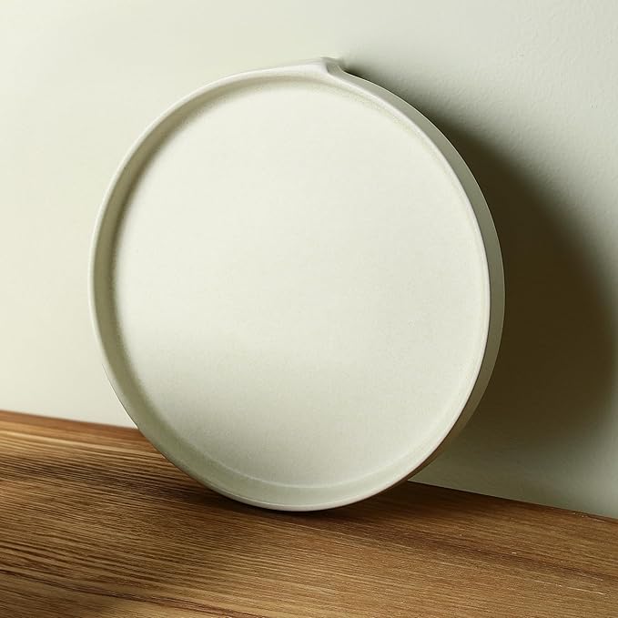 Stone Lain Bao 4-Piece Salad Plate Set Stoneware, Beige