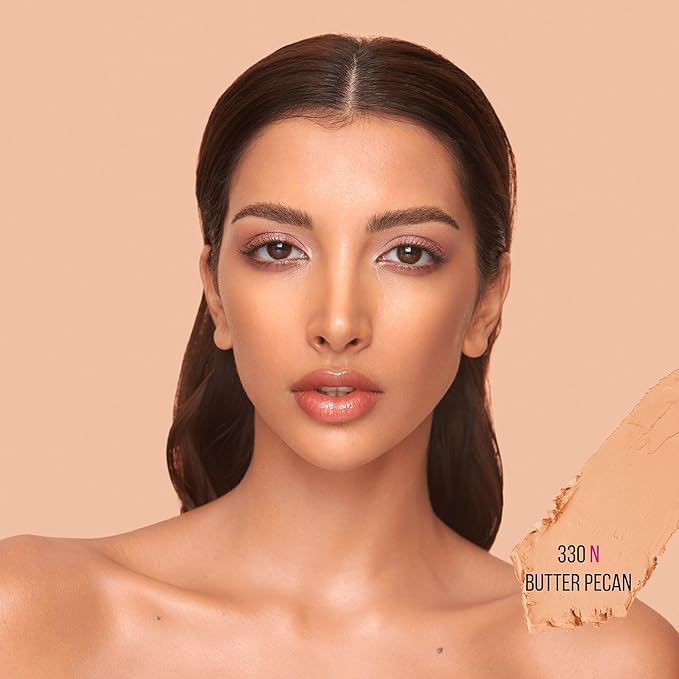 HUDA BEAUTY #FauxFilter Skin Finish Buildable Coverage Foundation Stick 330N Butter Pecan-BrightBean Baby