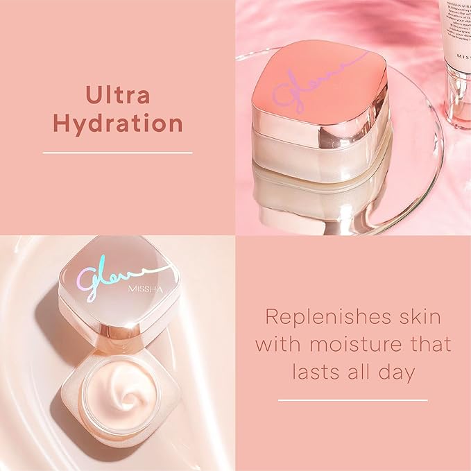 MISSHA Glow Skin Balm 1.69 fl oz/ 50ml 4-in-1 Primer, Moisturizing Cream, Morning Pack, Luminizing Cream for a Flawless Natural Glow Glass Skin-BrightBean Baby