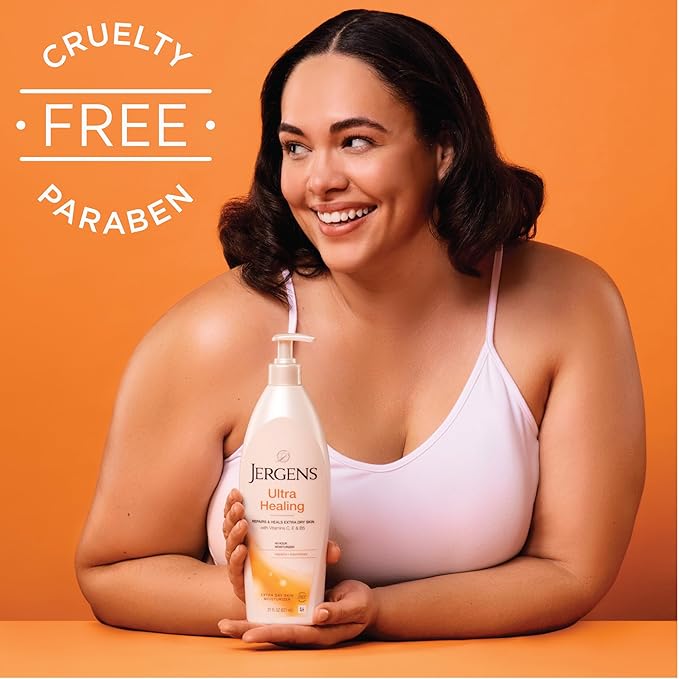 Jergens Ultra Healing Dry Skin Moisturizer, Travel Size Body and Hand Lotion, 1 Oz (Pack of 24)-BrightBean Baby