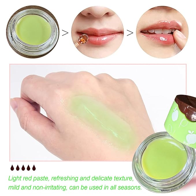 1PCS Bee Lip Balm Honey Pot, Moisturizing Lip Balm Overnight Lip Sleeping Mask Lip Scrubs Exfoliator, Hydrating Prevention Dry and Crack Lips, Lip Repair Nourishes the Lip Skin-BrightBean Baby