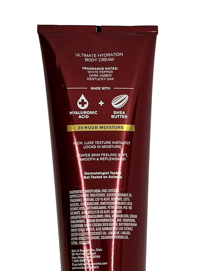 Bath & Body Works Bourbon Mens Ultra Shea Body Cream 8 oz-BrightBean Baby