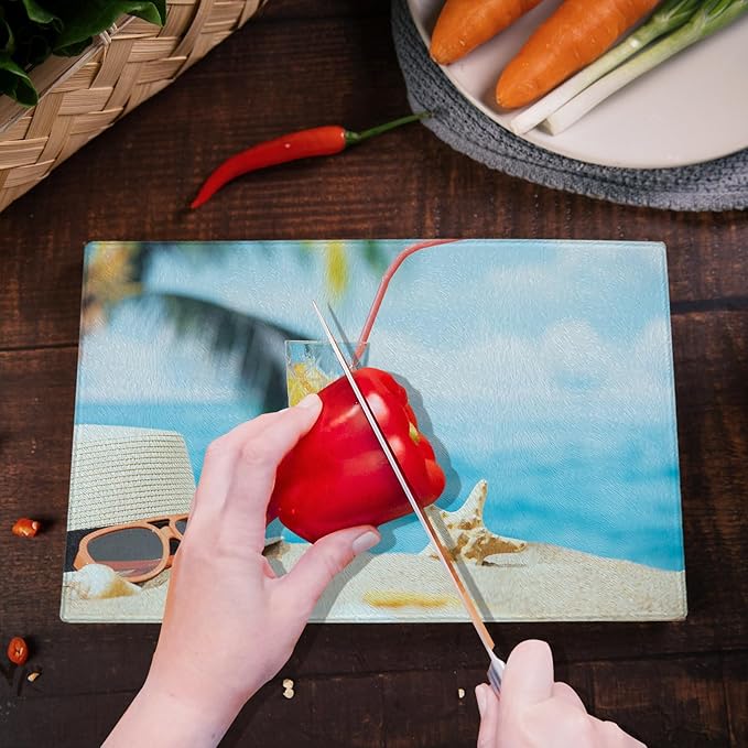8 Pcs sublimation cutting board blanks，11 x 7.87 Inch sublimation cutting boards，Textured Sublimation Anti Slip Cutting Board Heat Scratch Resistant Blank Cutting Board