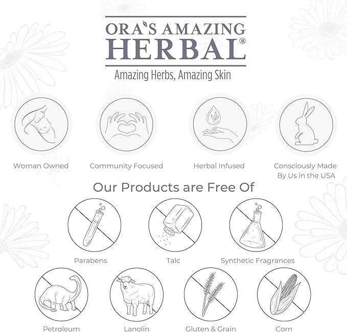 Ora's Amazing Herbal Unscented Moisturizer Travel Set, Touchy Skin Salve, Unscented Body Butter & Body Oil Set, Travel Size, Eczema and Senstivie Skin-BrightBean Baby