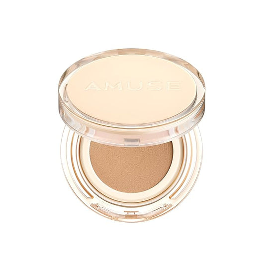 AMUSE Dew Jelly Vegan Cushion Foundation 04 TAN | dewy, glow, long-lasting, double coverage, clean beauty, lightweight, natural look, foundation for sensitive skin, hydrating cushion-BrightBean Baby