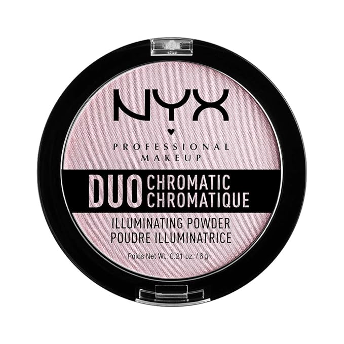 NYX PROFESSIONAL MAKEUP Duo Chromatic Illuminating Powder, Lavender Steel-BrightBean Baby