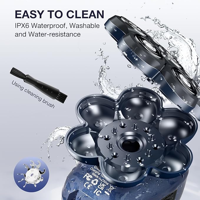 Head Shavers for Bald Men: 5-in-1 Electric Razor - Waterproof Shaving Grooming Kit for Balder - Turbo Speed & Precision Blades-BrightBean Baby