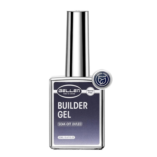 Gellen Salon-Grade Builder Gel for Nails, 5 in 1 Hema Free Clear Builder Gel for Nail Apex Strengthener 20ml Clear Builder GelNail Polish in Upgraded Bottle U V Cured for Home DIY-BrightBean Baby