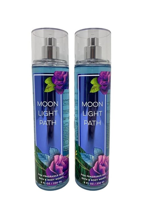 Bath & Body Works Moonlight Path Fine Fragrance Mist - Value Pack Lot of 2 (Moonlight Path)-BrightBean Baby