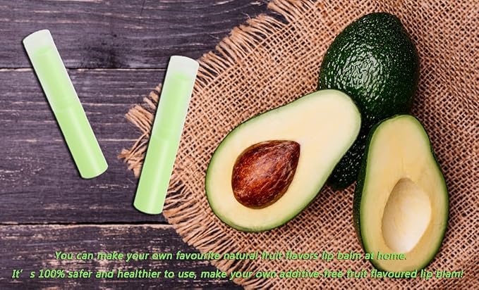 0.14oz Empty Flavored Lip Balm Container Tubes Plastic Homemade Moisturizing Lip Stick with Caps Bulk Fit for Women Adult DIY Making Supplies, 25 Count (Green)-BrightBean Baby