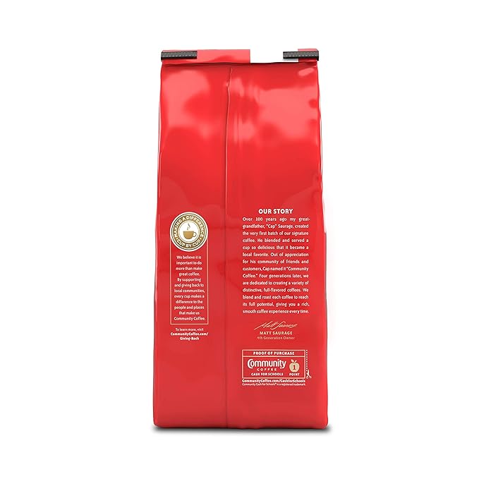 Community Coffee Community Coffee - Signature Blend Dark Roast - Premium Ground Coffee - 12 oz Bag (Pack Of 6), Signature Blend Dark, 72 oz (Pack of 6)