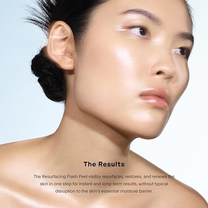 U Beauty Resurfacing Flash Peel Glycolic Acid Exfoliating Serum for Face with Stable Retinol, Hyaluronic Acid, Fruit Alpha Hydroxy Acids, Vitamins C+E - Visibly Improved Density, Lifting -1 fl oz-BrightBean Baby