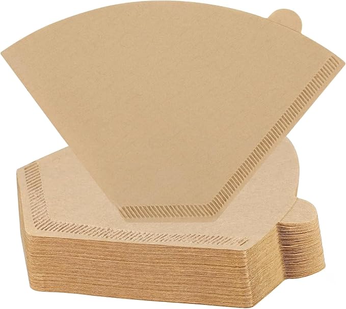#4 Cone Coffee Filters,100 Count Disposable Coffee Paper Filters,Unbleached Cone Filters 8-12 Cup, Filters For Pour Over and Drip Coffee Maker (100, #04)