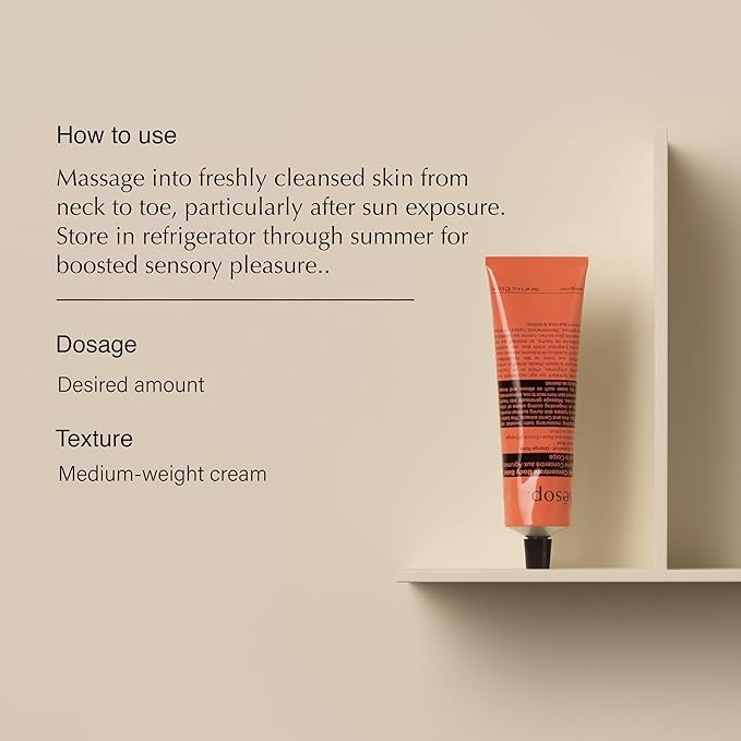 Aesop Rind Concentrate Travel Body Balm | Nourish and Smooth Skin with Shea and Cocoa Butter | Aloe Vera Juice to Soothe and Hydrate | 3.4oz / 100mL-BrightBean Baby