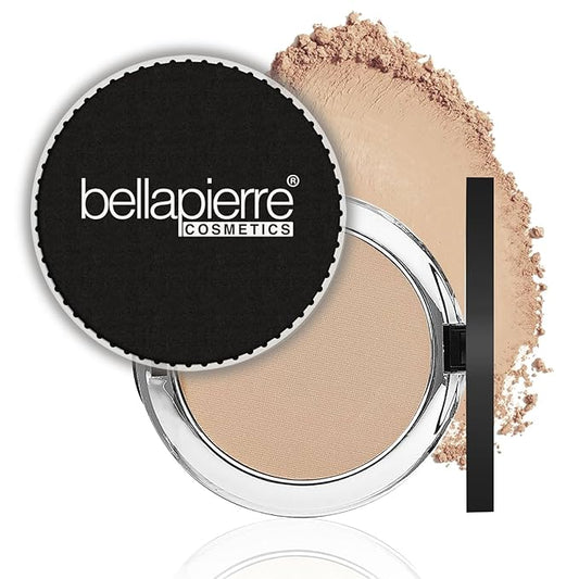 bellapierre Compact Mineral Foundation SPF 15 | Vegan & Cruelty Free Natural Makeup | Full Coverage Matte Foundation | Hypoallergenic | Oil & Talc Free - 0.35 Oz - Cinnamon-BrightBean Baby