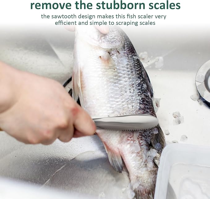 3Pcs Fish Scaler Remover, Fish Scaler Brush, Stainless Steel Fish Cleaning Kit Fish Scaler Fish Skin Graters Cleaning Peeler Scaler Scraper with Bottle Opener for Kitchen Fish Scales Removing Peeling