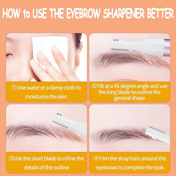 2025 Rechargeable Nose and Ear Hair Trimmer for Women Men – Painless Facial and Eyebrow Hair Remover, Dual-Edge Blades, IPX7 Waterproof, Compact and Portable Electric Clipper-BrightBean Baby