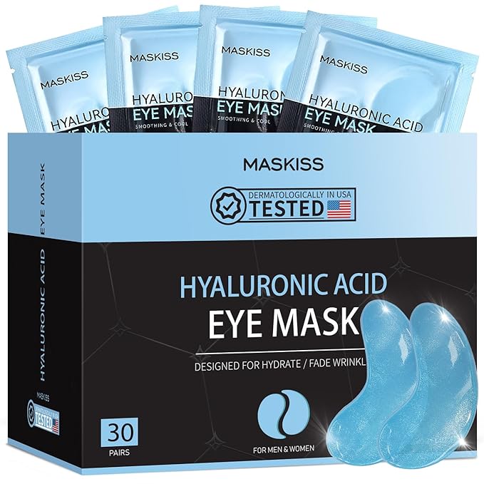 Under Eye Patches (30 Pairs), Hyaluronic Acid Eye Masks for Dark Circles Puffy Eyes Undereye Bags, Collagen Eye Patches for Wrinkles and Hydrate, Skin Care Gift for Her-BrightBean Baby