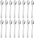 16 Pieces Heavy Duty Teaspoons Set,Tea Spoons Silverware,Food Grade Stainless Steel Dessert Spoons,Mirror Polished and Dishwasher Safe