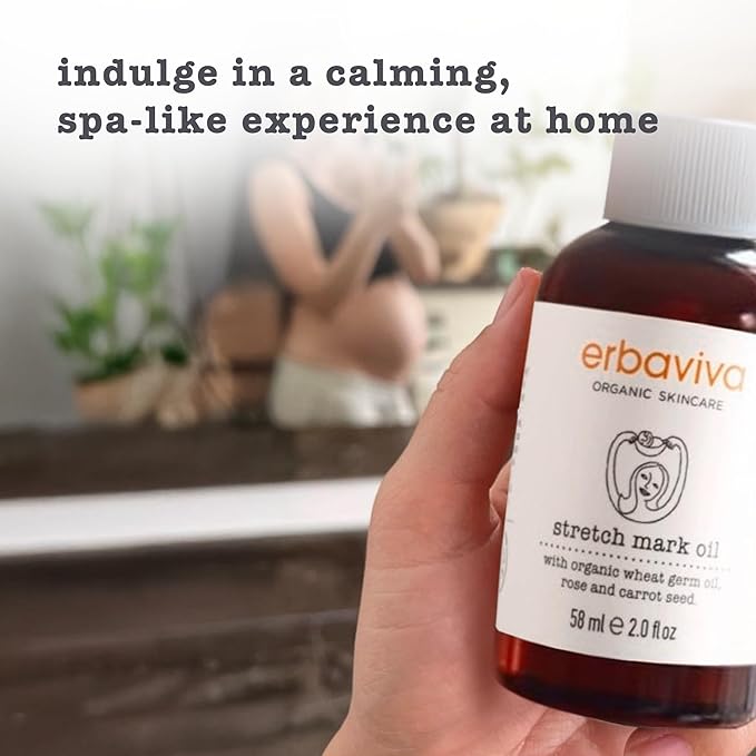Erbaviva Stretch Mark Oil -Travel size 2 Fl Oz-BrightBean Baby