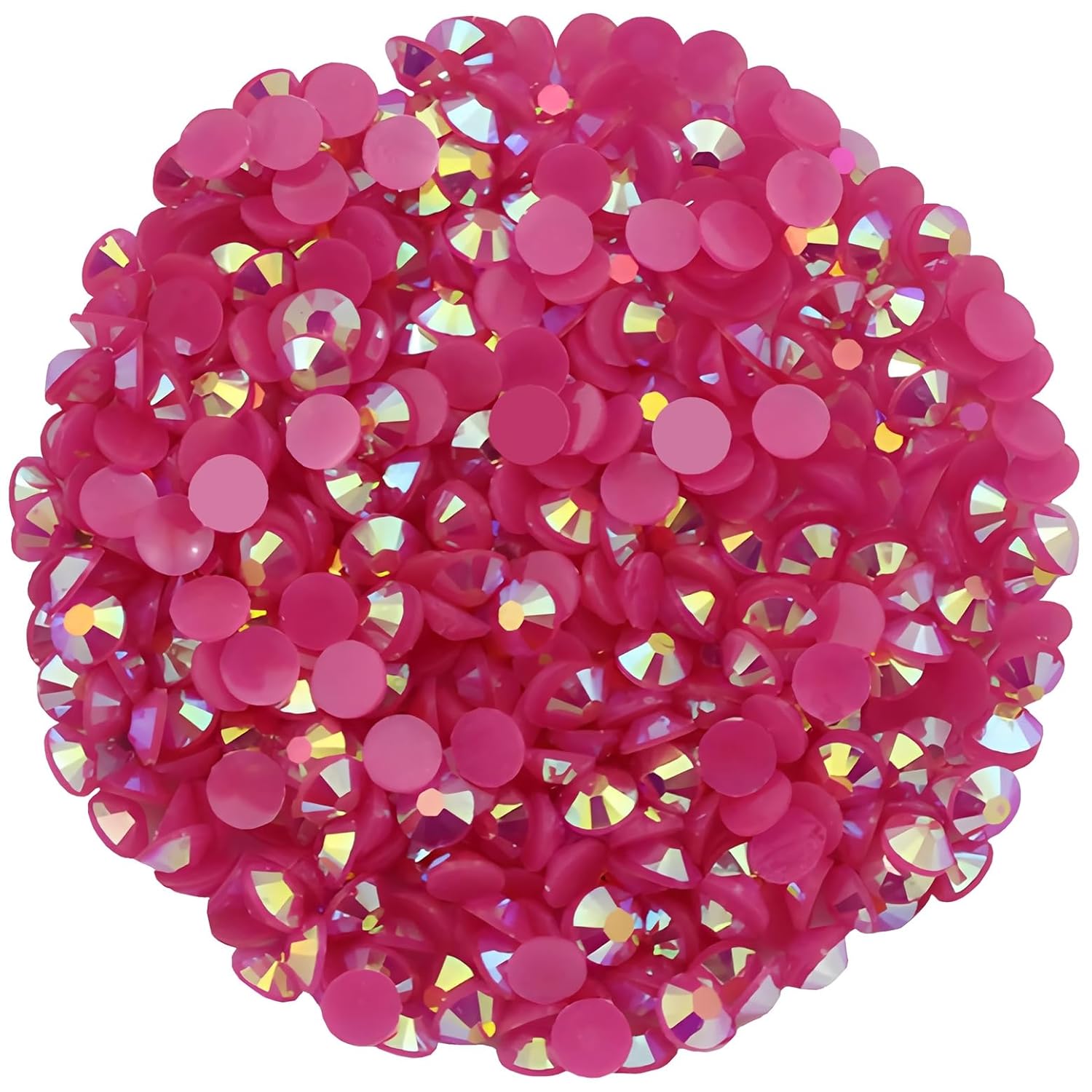 4500 Pcs SS12 3mm AB Flatback Rhinestones for Nails Art Crafts Glitter Round Shine Gems Crystals DIY Clothes Shoes （Dark RoseRed AB）-BrightBean Baby