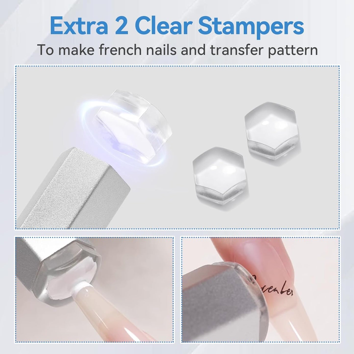 Born Pretty Handheld Magnetic U V Light for Nails, Metal Portable Mini Handheld U V Nail Light, Fast Curing U V Nail Dryer Nail Stamper Magnetic Stand Wireless Handheld LCD Display Screen-BrightBean Baby