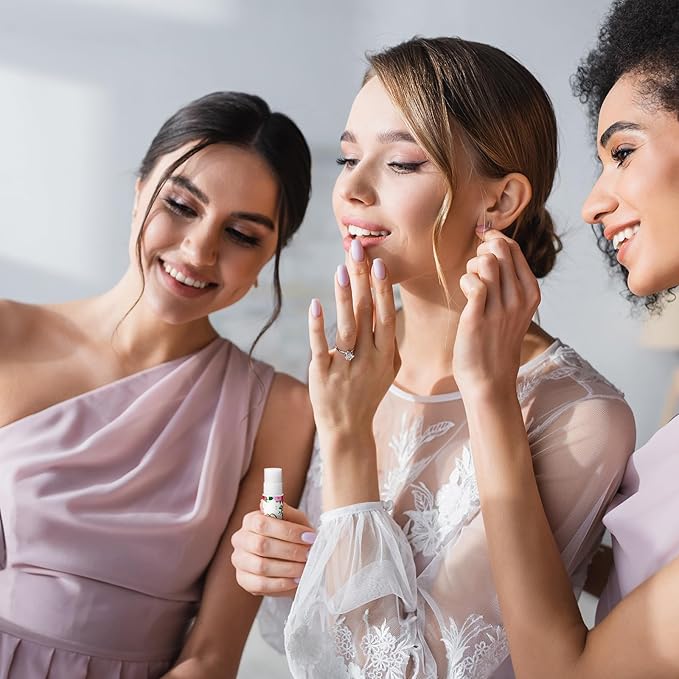 30 Pcs Wedding Lip Balms Bulk Wedding Bridal Shower Favors for Guests Wedding Souvenirs Moisturizing Floral Lip Balm Thank You Gifts for Bachelorette Party Bridesmaid Baby Shower, Pink Flower-BrightBean Baby