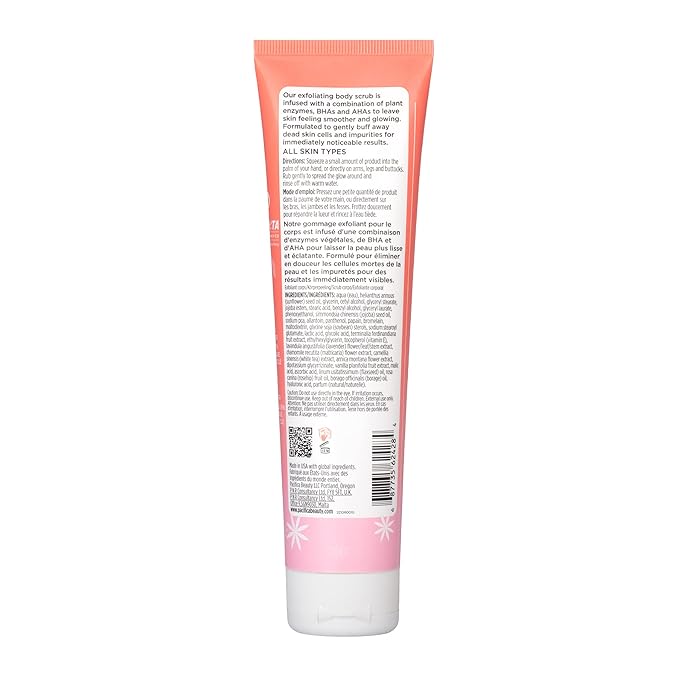 Pacifica Glow Baby Body Lotion & AHA Scrub Set – Brightening Vitamin C Body Lotion (5 oz) + AHA Exfoliating Body Scrub, 2-Step Radiance Duo for Smooth Glowing Skin, Vegan-BrightBean Baby
