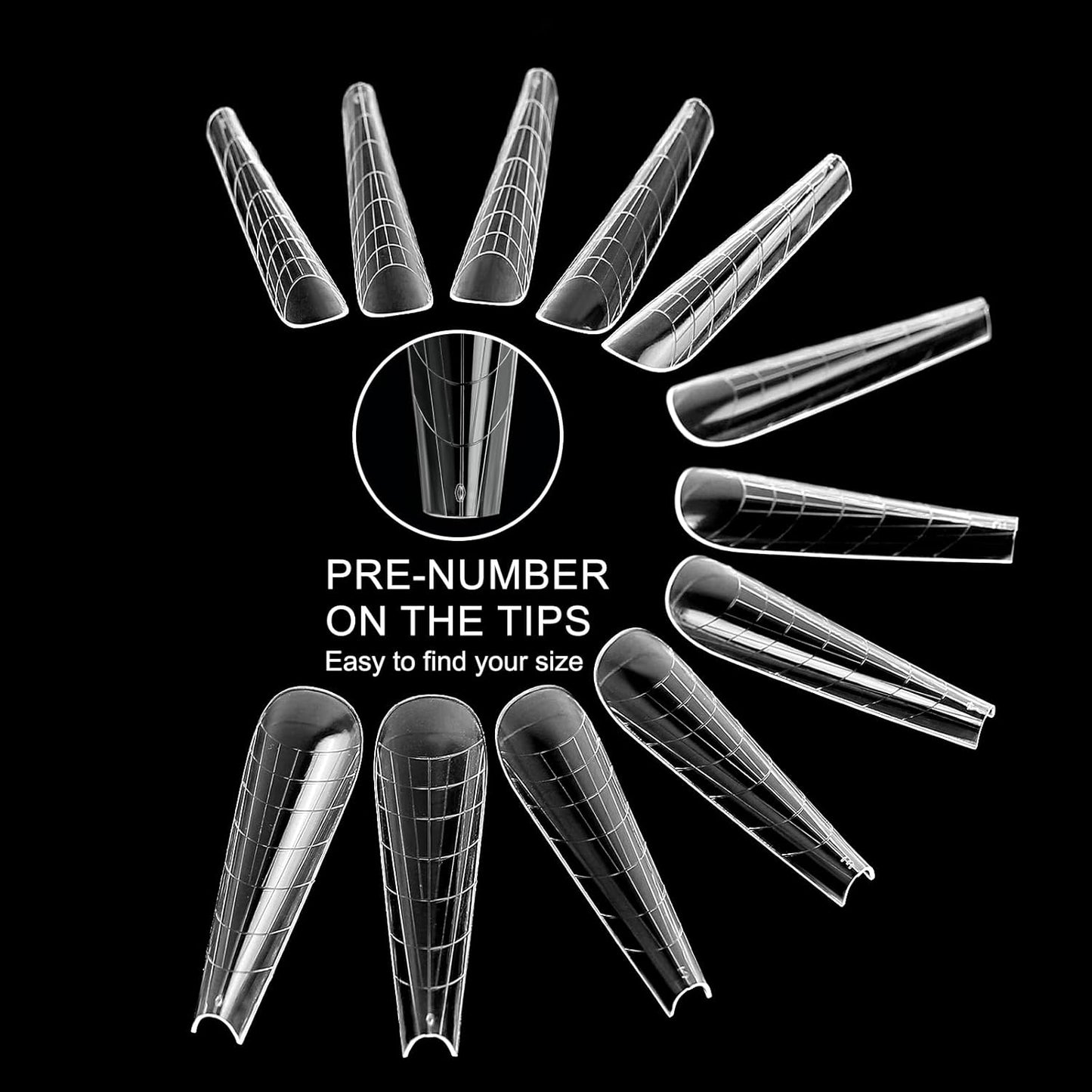 120Pcs Dual Nail Forms,Upper Arched Extension Poly nail gel Nail Forms Full Cover Reusable Nail Molds 12 Sizes for Nail Art Design Salon&DIY-BrightBean Baby