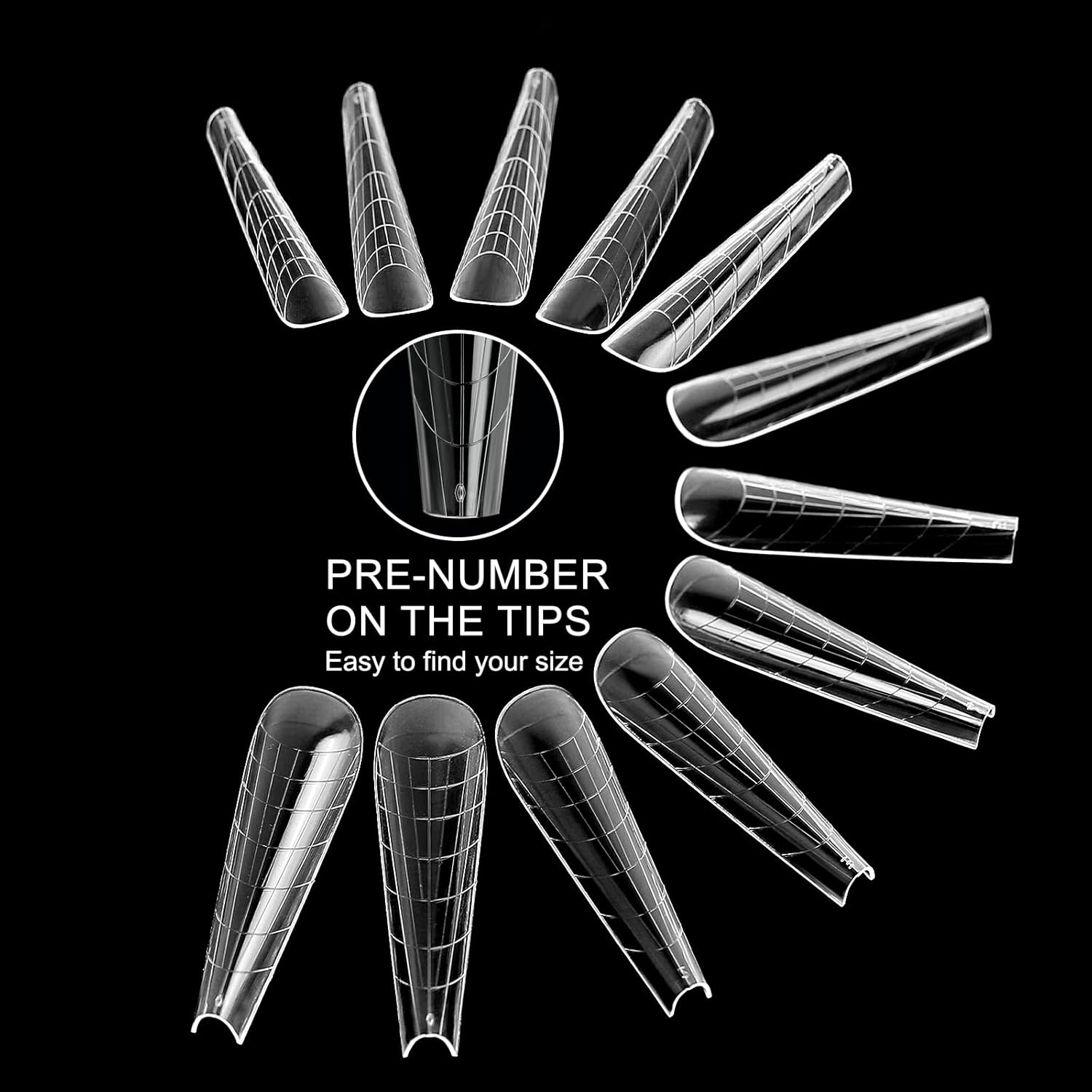 120Pcs Dual Nail Forms,Upper Arched Extension Poly nail gel Nail Forms Full Cover Reusable Nail Molds 12 Sizes for Nail Art Design Salon&DIY-BrightBean Baby