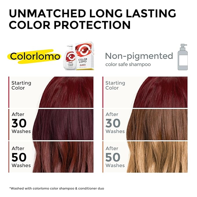 Ultra Color Safe Shampoo | Help Prevent Fading & Provide Subtle Color Replenishment | Prolong Color Vibrancy and Enhance Shine | Vegan & Cruelty-Free Formula | For Red Color Treated Hair-BrightBean Baby